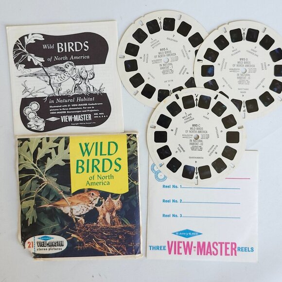 VINTAGE Wild Birds of North America View Master Reels Story Book - Picture 1 of 5